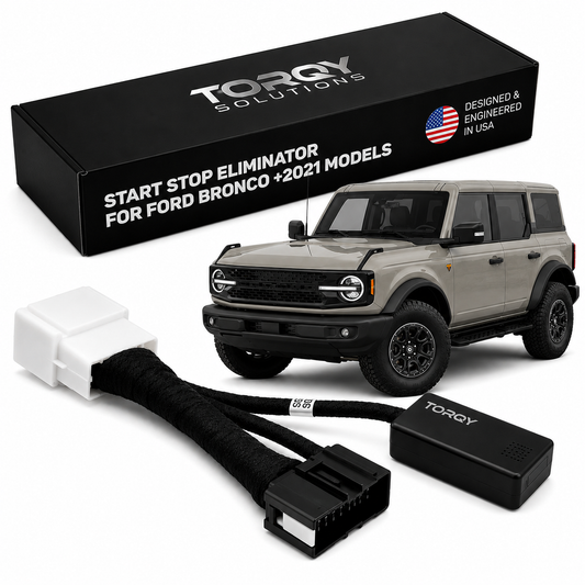 Torqy Auto Start Stop Eliminator for Ford Bronco 2021-2026 - Easy Under-Dash Plug & Play Install (No Console Removal)