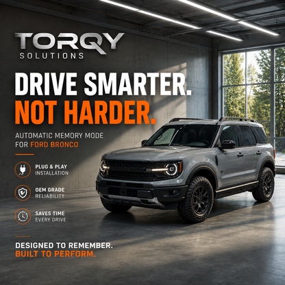 Torqy Auto Start Stop Eliminator for Ford Bronco 2021-2026 - Easy Under-Dash Plug & Play Install (No Console Removal)