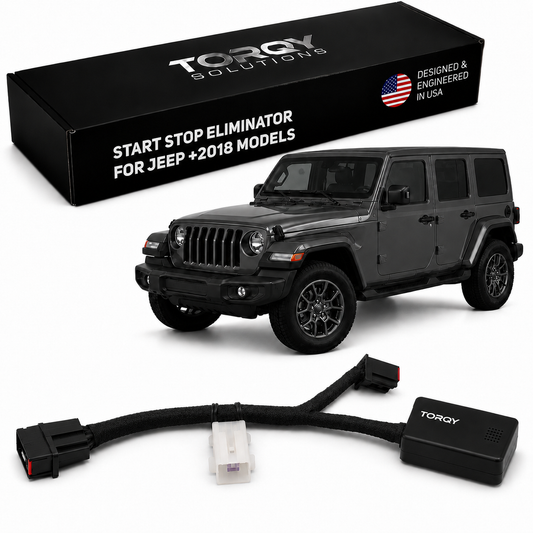 Torqy Auto Start Stop Eliminator for Jeep Wrangler JL JLU Accessories (2018-2026) & Gladiator JT 2025 2026 - Auto Stop Start Disable Bypass Device Engine Cancel Plug & Play Cable (Not Fit 4xe)