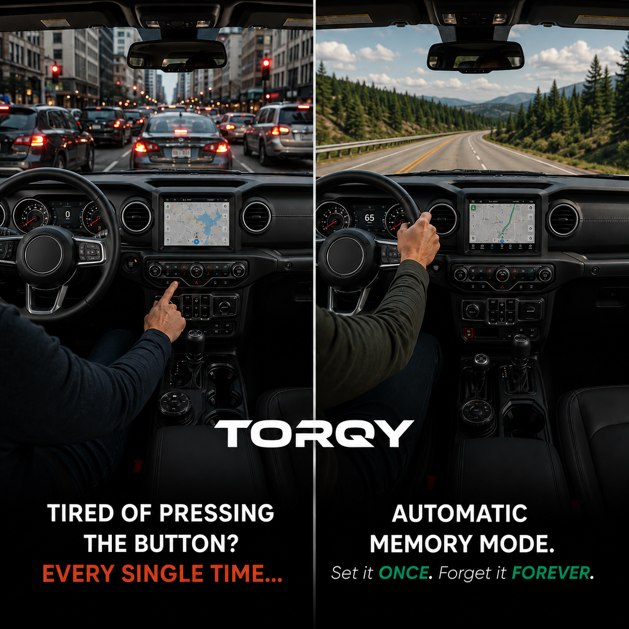Torqy Auto Start Stop Eliminator for Jeep Wrangler JL JLU Accessories (2018-2026) & Gladiator JT 2025 2026 - Auto Stop Start Disable Bypass Device Engine Cancel Plug & Play Cable (Not Fit 4xe)