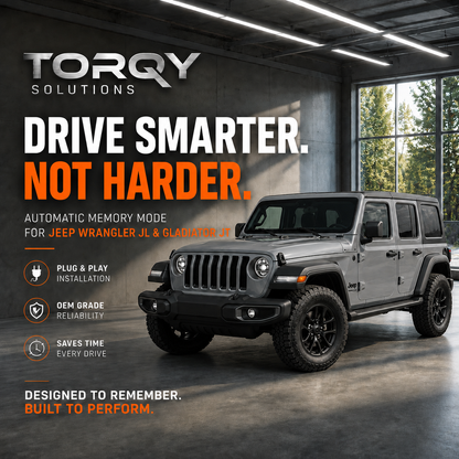 Torqy Auto Start Stop Eliminator for Jeep Wrangler JL JLU Accessories (2018-2026) & Gladiator JT 2025 2026 - Auto Stop Start Disable Bypass Device Engine Cancel Plug & Play Cable (Not Fit 4xe)