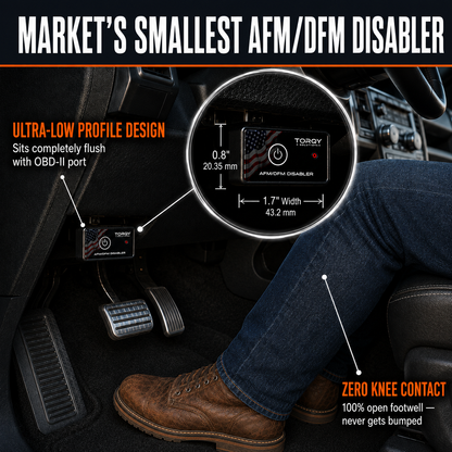 Torqy AFM/DFM Disabler Device for GM V8 & V6 - Active Fuel Management Disable OBD-II Module for Chevy Silverado, Tahoe, Suburban & GMC Sierra, Yukon