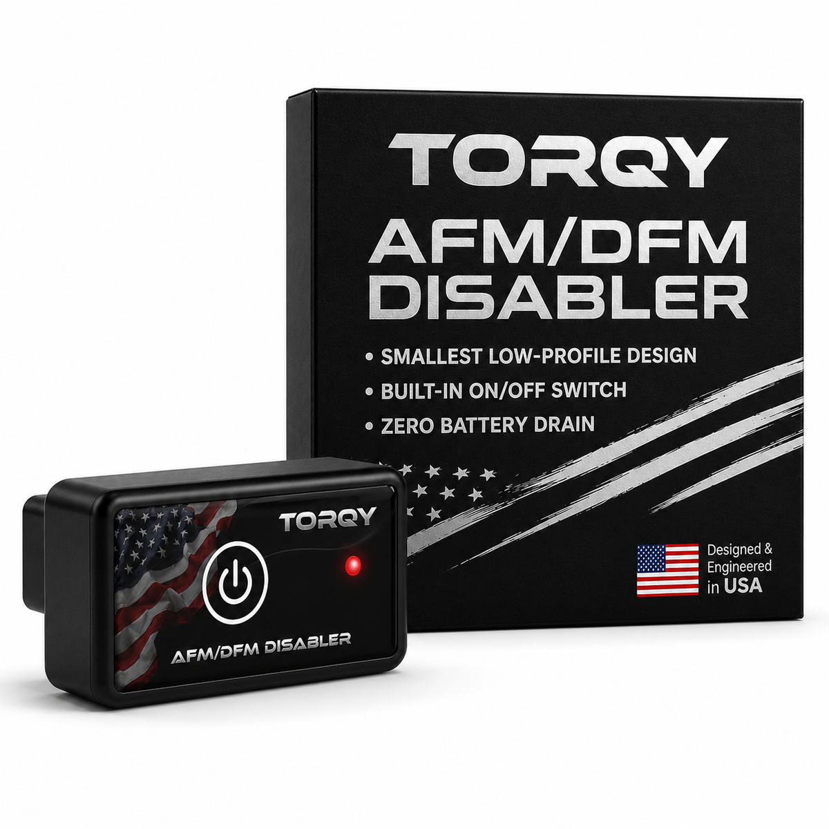 Torqy AFM/DFM Disabler Device for GM V8 & V6 - Active Fuel Management Disable OBD-II Module for Chevy Silverado, Tahoe, Suburban & GMC Sierra, Yukon