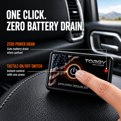 Torqy AFM/DFM Disabler Device for GM V8 & V6 - Active Fuel Management Disable OBD-II Module for Chevy Silverado, Tahoe, Suburban & GMC Sierra, Yukon